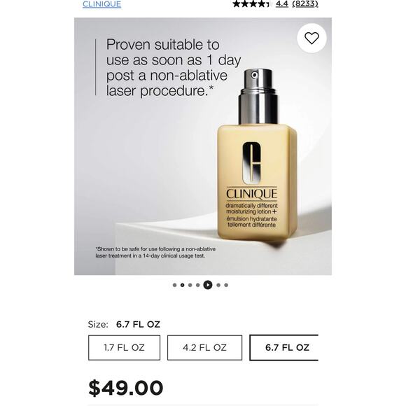 Clinique Jumbo Moisturizing Lotion+ 6.7oz – #1 Hydrating Face Cream Retail $49 - Picture 3 of 6